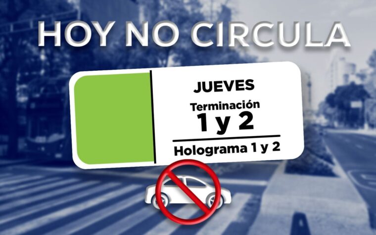 Hoje no circula em CDMX e Edomex e carros proibidos nesta quinta-feira
